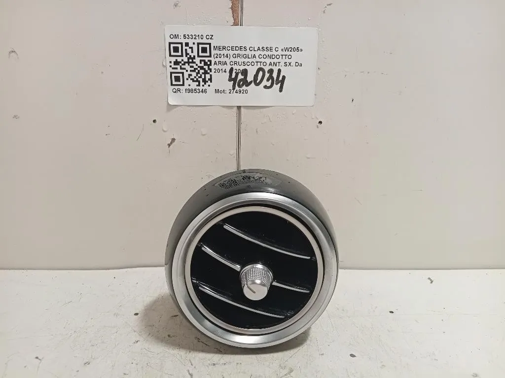 Griglia Condotto ARIA Cruscotto ANT SX 533210 CZ Mercedes Classe C W205 2014