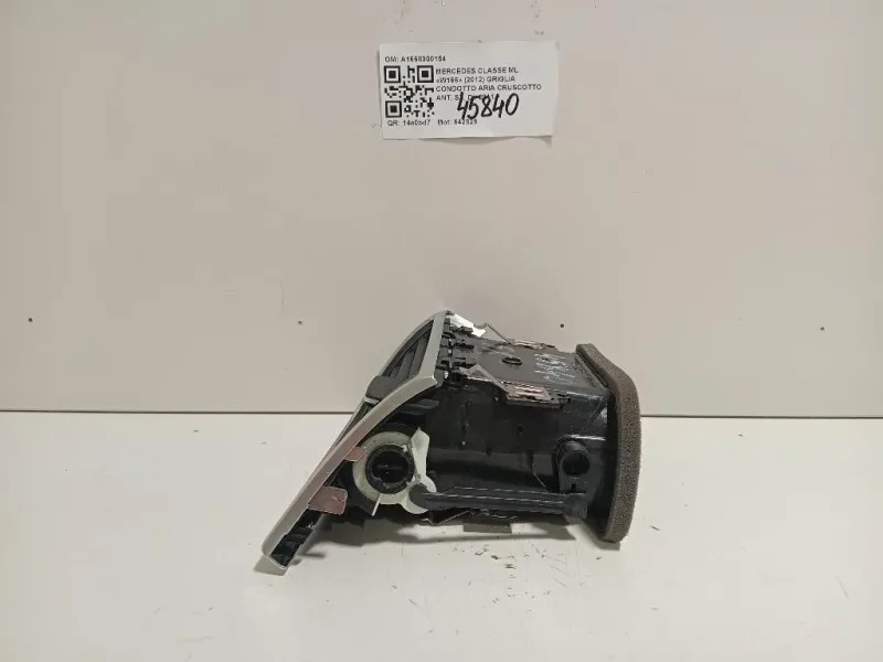 Griglia Condotto ARIA Cruscotto ANT SX A1668300154 Mercedes Classe ML W166 2012