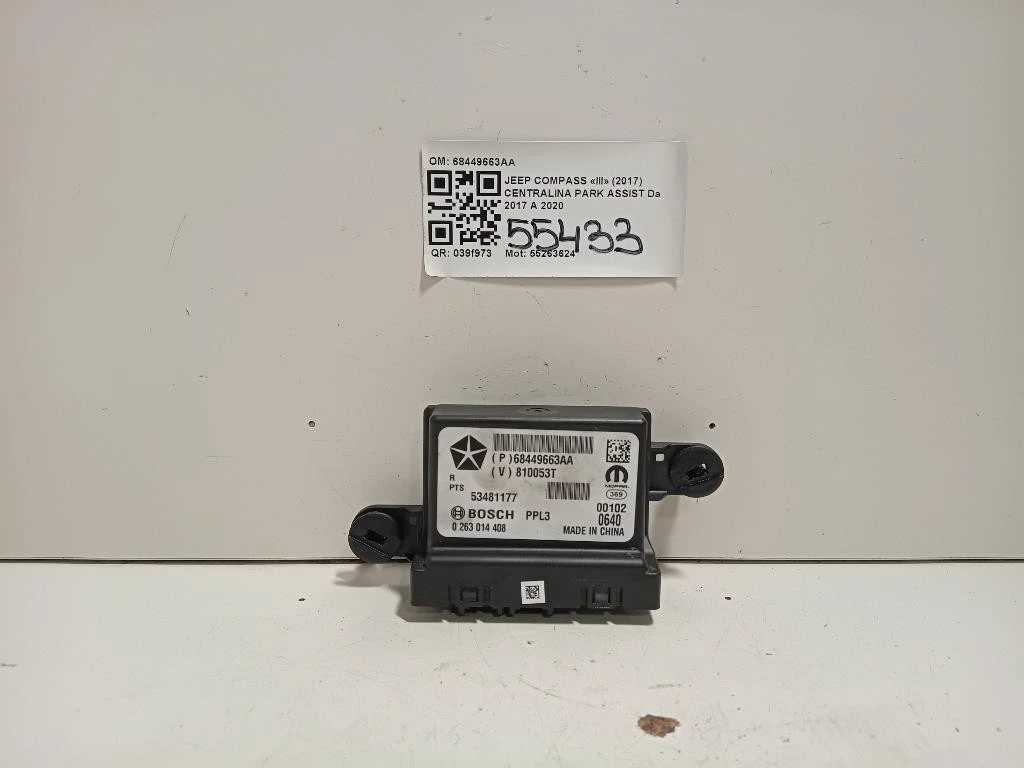 Centralina PARK Assist 68449663AA Jeep Compass III 2017