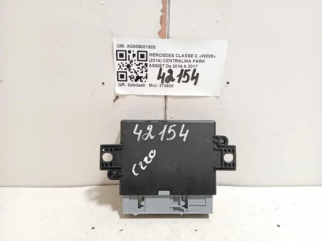 Centralina PARK Assist A0009001808 Mercedes Classe C W205 2014