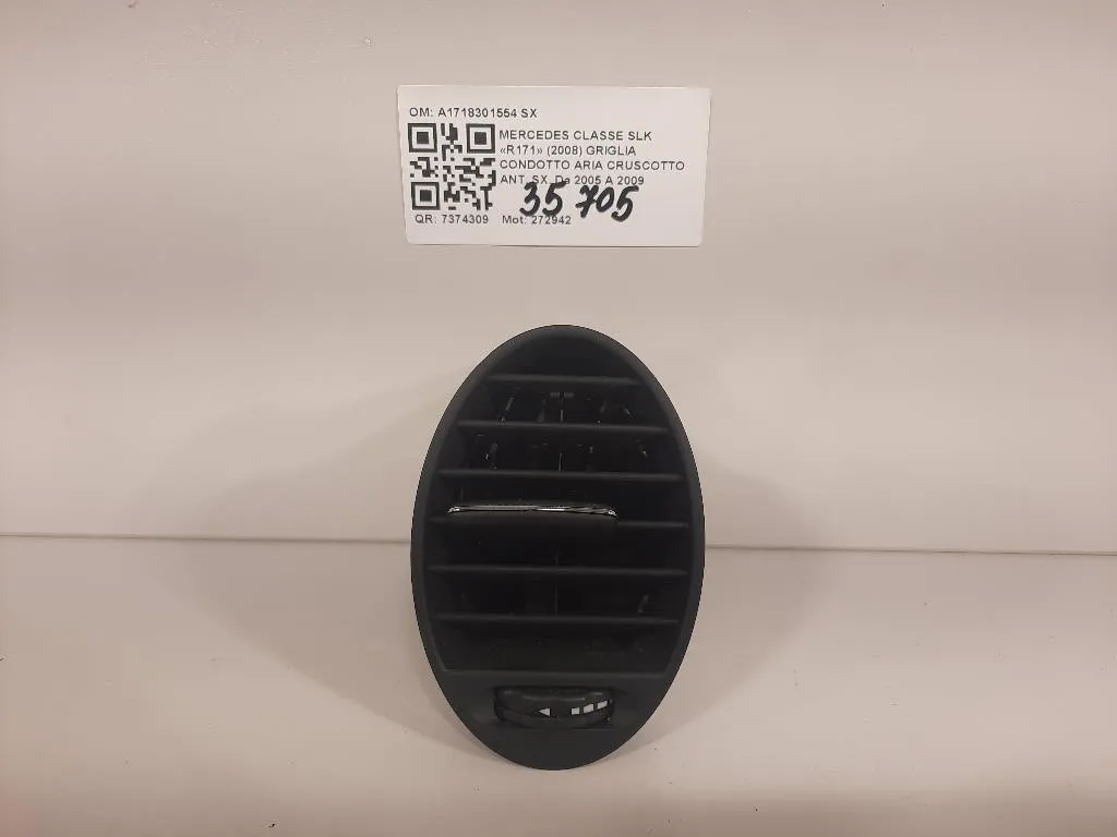 Griglia Condotto ARIA Cruscotto ANT SX A1718301554 SX Mercedes Classe SLK R171 2008