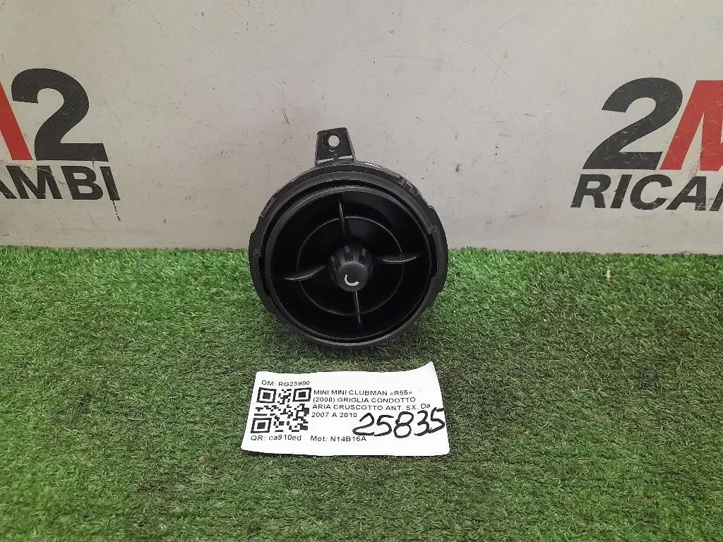 Griglia Condotto ARIA Cruscotto ANT SX RG23990 Mini MINI Clubman R55 2008