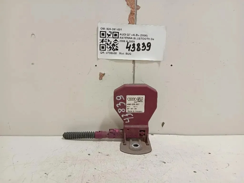Antenna Bluetooth 920-391-001 Audi Q7 4LB 2006