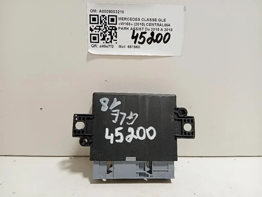 Centralina PARK Assist A0009003210 Mercedes Classe GLE W166 2015