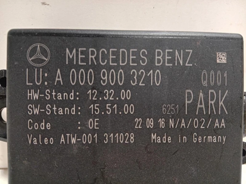 Centralina PARK Assist A0009003210 Mercedes Classe GLE W166 2015