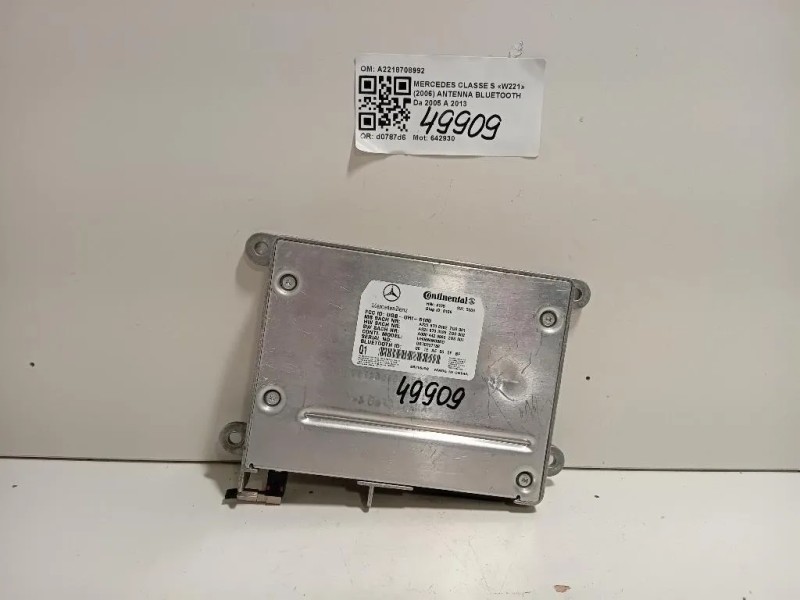 Antenna Bluetooth A2218708992 Mercedes Classe S W221 2006