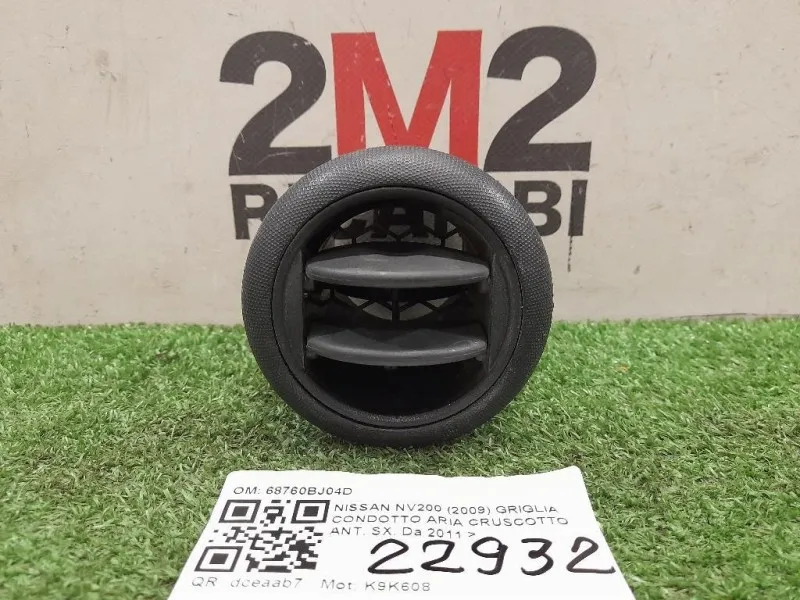 Griglia Condotto ARIA Cruscotto ANT SX 68760BJ04D Nissan Nv200 2009