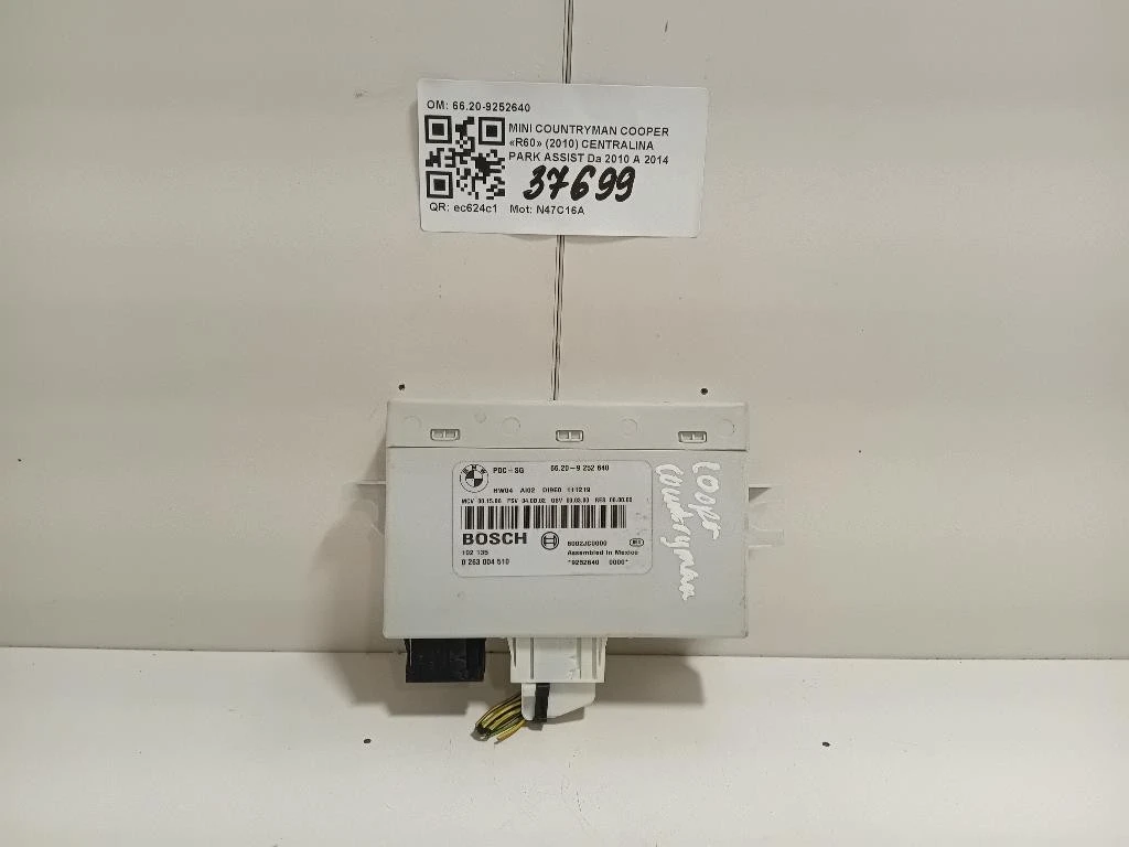Centralina PARK Assist 6620-9252640 Mini Countryman Cooper R60 2010