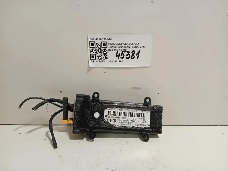Antenna GPS 4907-2201-26 Mercedes Classe GLE W166 2015