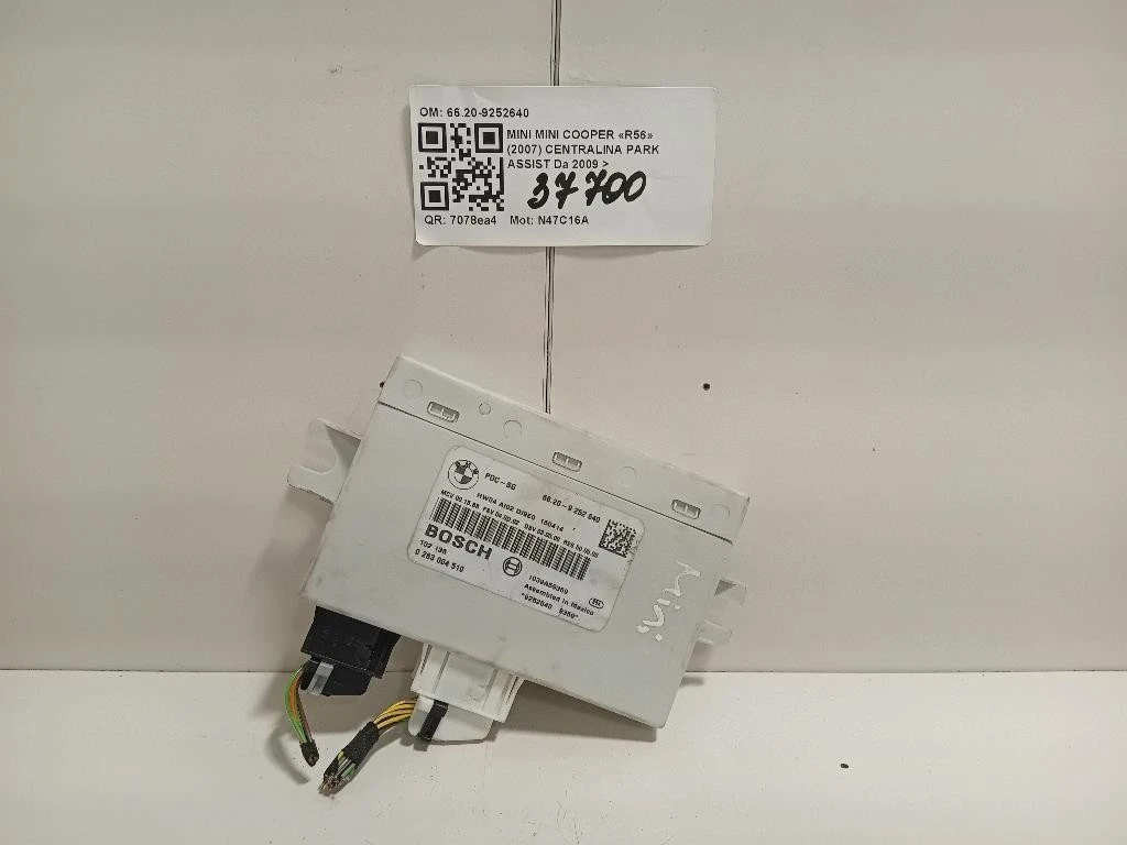 Centralina PARK Assist 6620-9252640 Mini MINI Cooper R56 2007