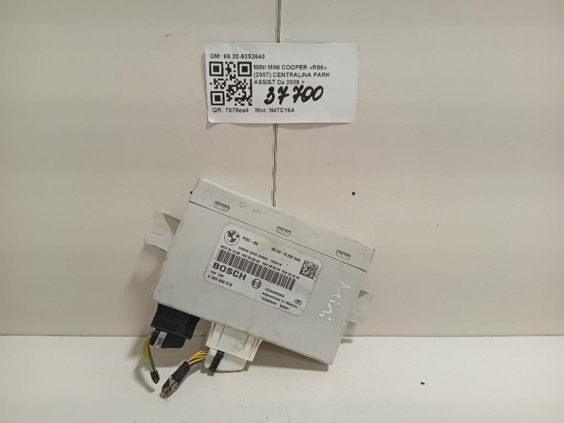 Centralina PARK Assist 6620-9252640 Mini MINI Cooper R56 2007