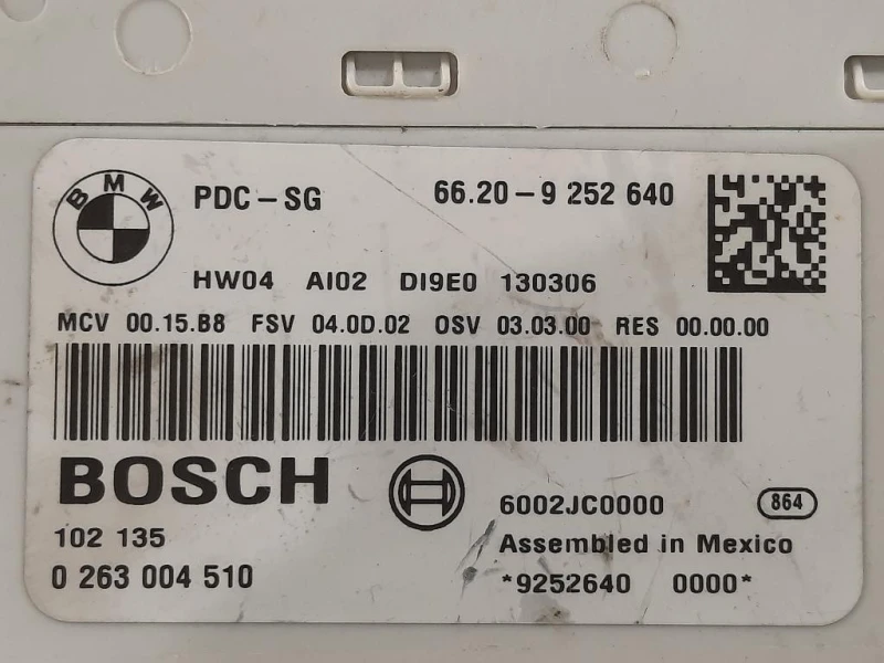 Centralina PARK Assist 6620-9 252 640 CENTRALINA PARCHEGGIO Mini MINI Cooper R56 2007