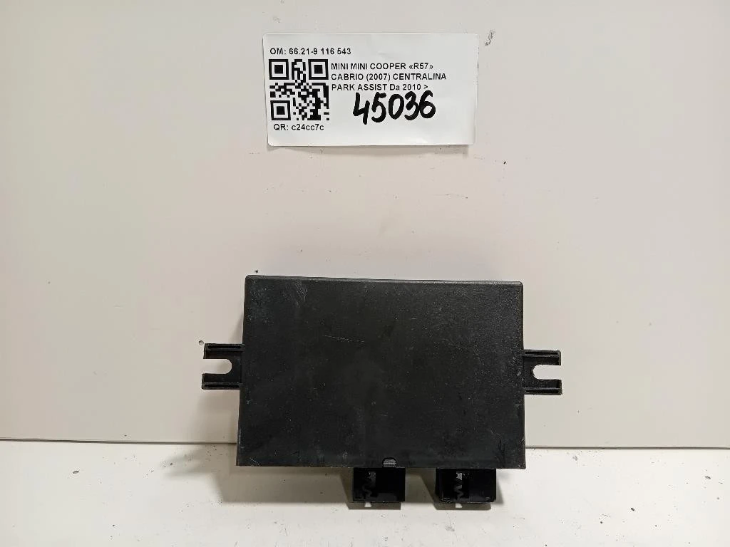 Centralina PARK Assist 6621-9 116 543 Mini MINI Cooper R57 Cabrio 2007