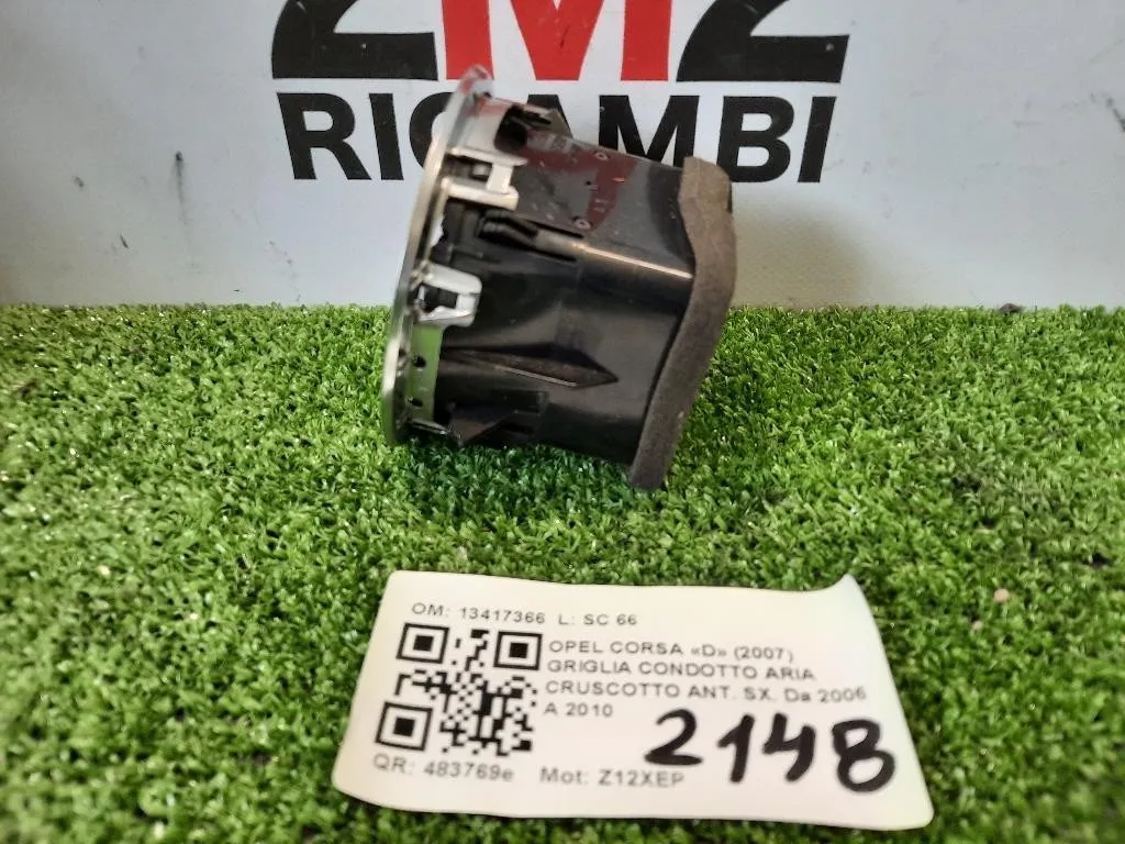 Griglia Condotto ARIA Cruscotto ANT SX 13417366 Opel Corsa D 2007