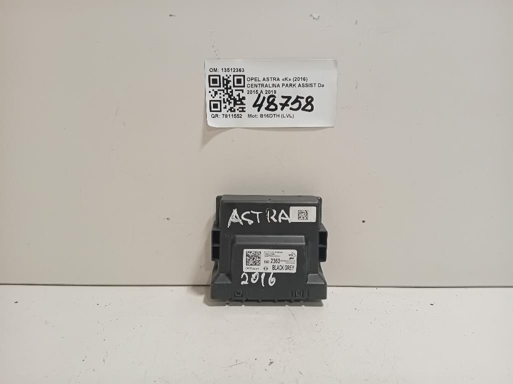 Centralina PARK Assist 13512363 Opel Astra K 2016