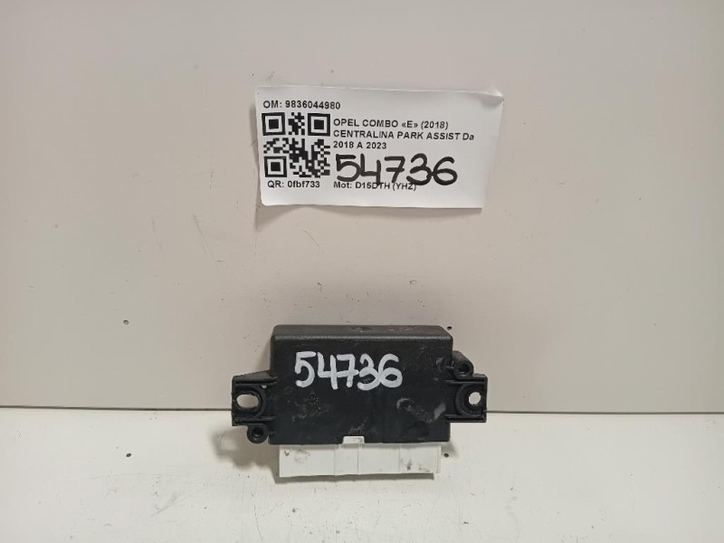 Centralina PARK Assist 9836044980 Opel Combo E 2018
