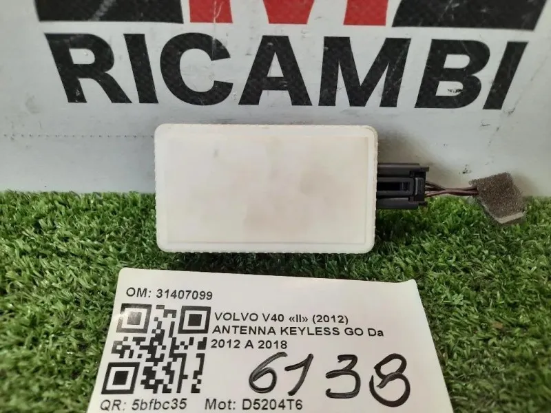 Antenna Keyless GO 31407099 TELECOMANDO KEYLESS Volvo V40 II 2012