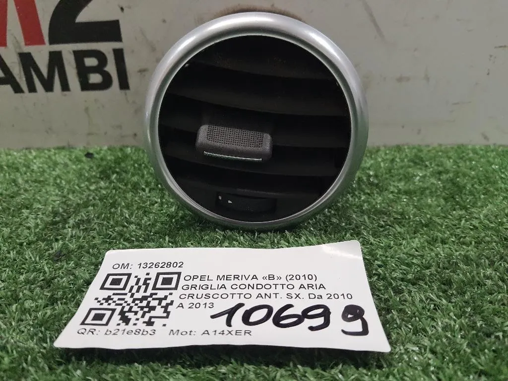 Griglia Condotto ARIA Cruscotto ANT SX 13262802 Opel Meriva B 2010