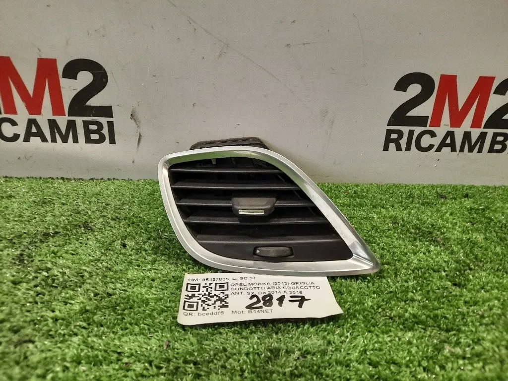 Griglia Condotto ARIA Cruscotto ANT SX 95437805 Opel Mokka 2013