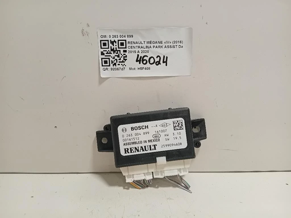 Centralina PARK Assist 0 263 004 899 Renault Mégane IV 2016