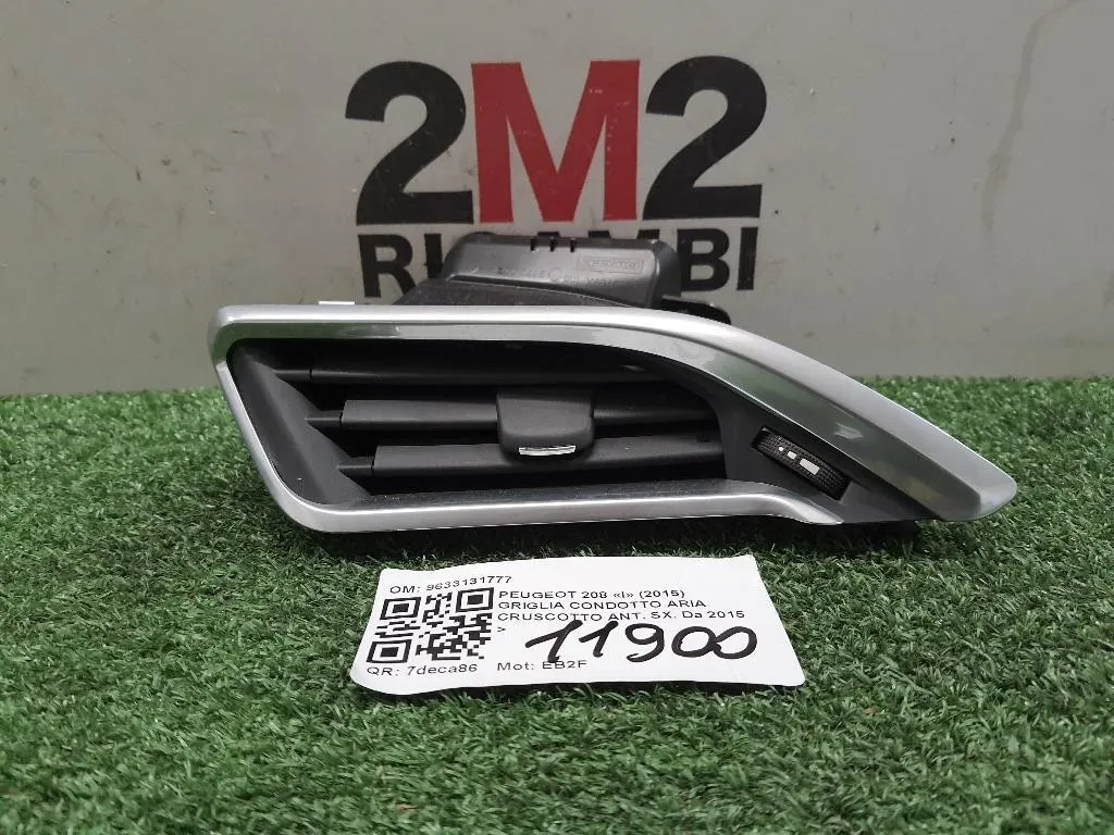 Griglia Condotto ARIA Cruscotto ANT SX 9633131777 Peugeot 208 I 2015