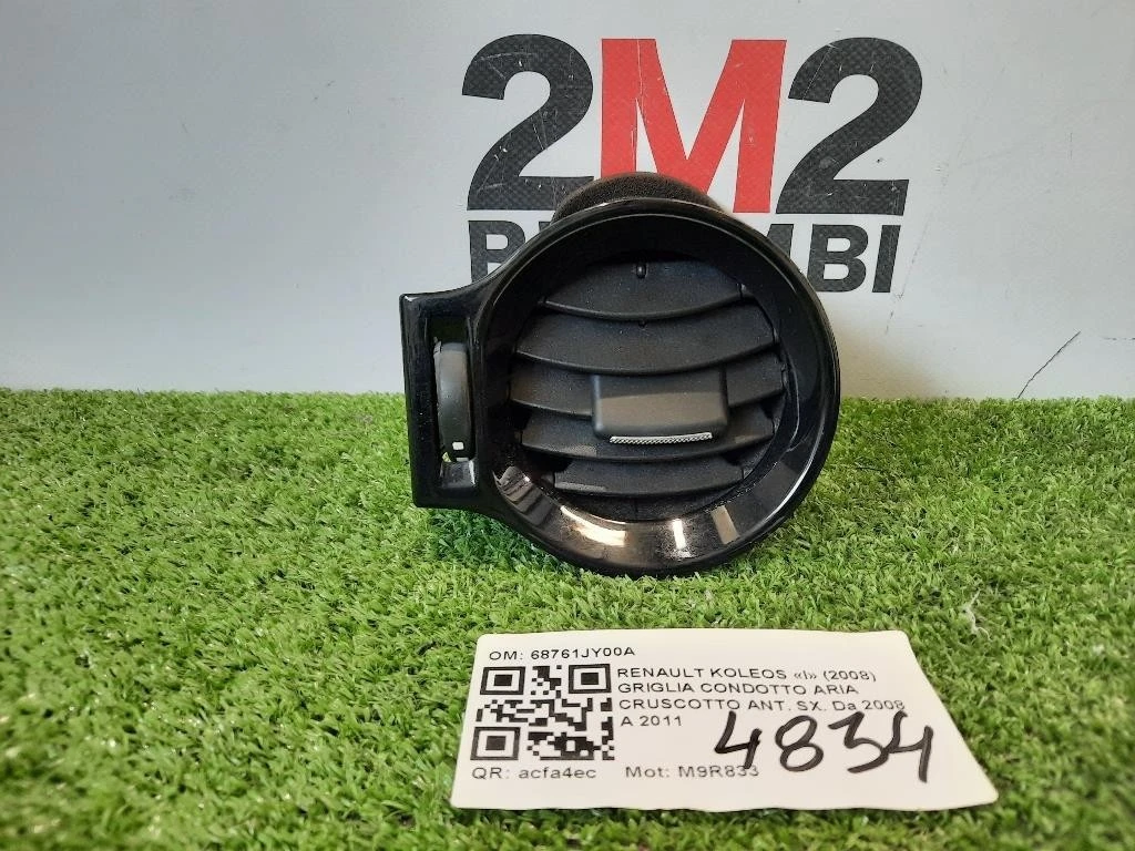Griglia Condotto ARIA Cruscotto ANT SX 68761JY00A Renault Koleos I 2008