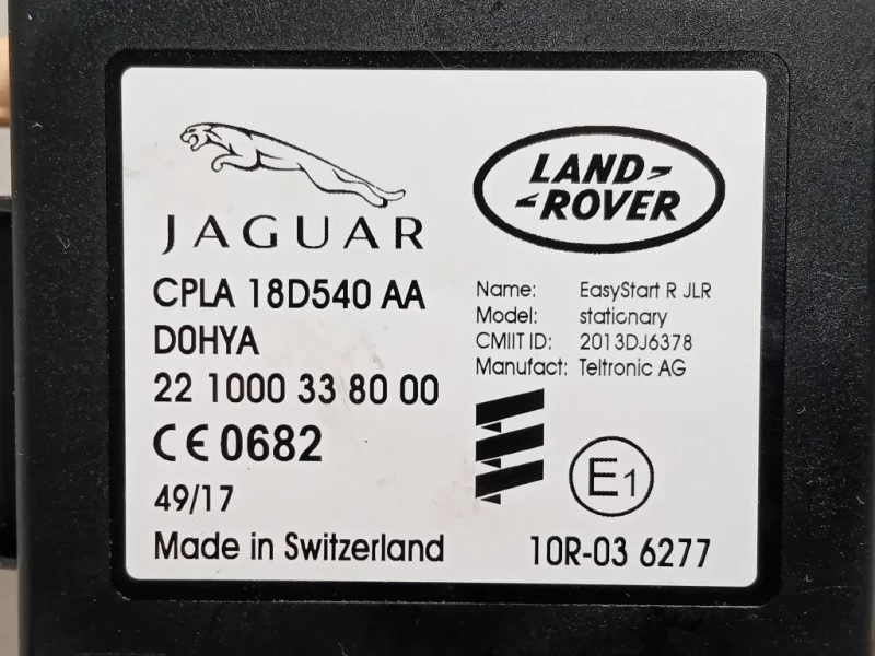 Centralina Preriscaldamento Candelette CPLA18D540AA Jaguar XE 2015