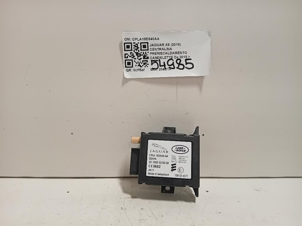 Centralina Preriscaldamento Candelette CPLA18D540AA Jaguar XE 2015
