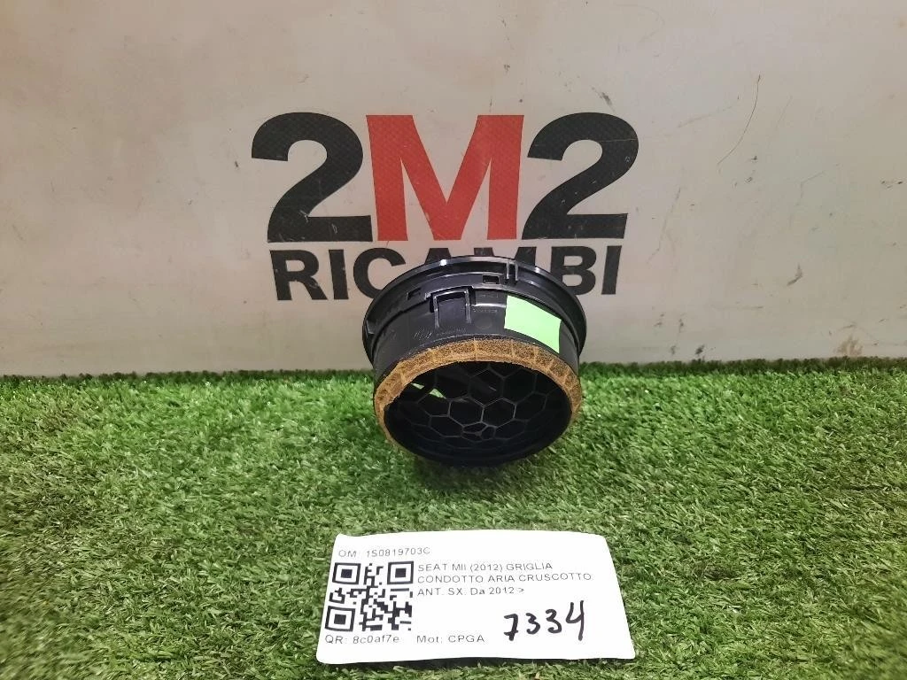 Griglia Condotto ARIA Cruscotto ANT SX 1S0819703C Seat MII 2012