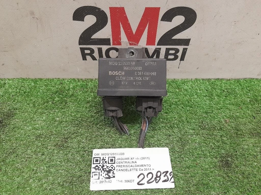 Centralina Preriscaldamento Candelette 9X2Q12B533BB Jaguar XF I 2011
