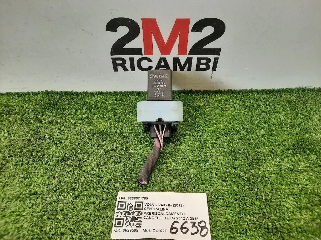 Centralina Preriscaldamento Candelette 9666671780 Volvo V40 II 2012