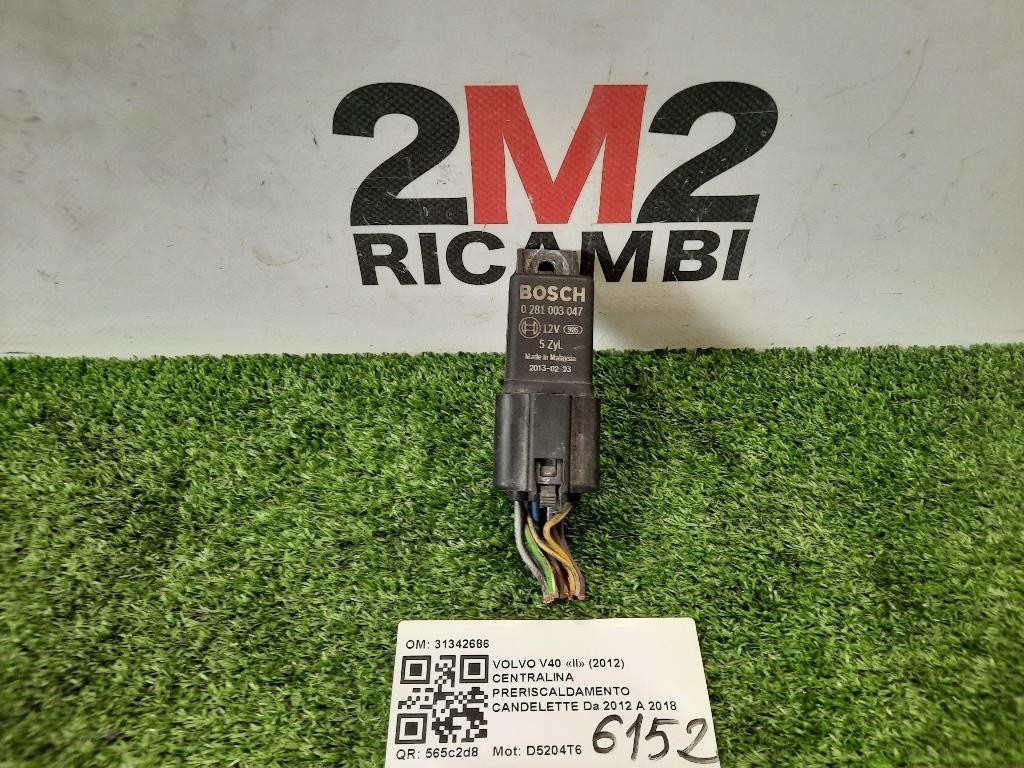 Centralina Preriscaldamento Candelette 31342686 INCANDESCENZA Volvo V40 II 2012