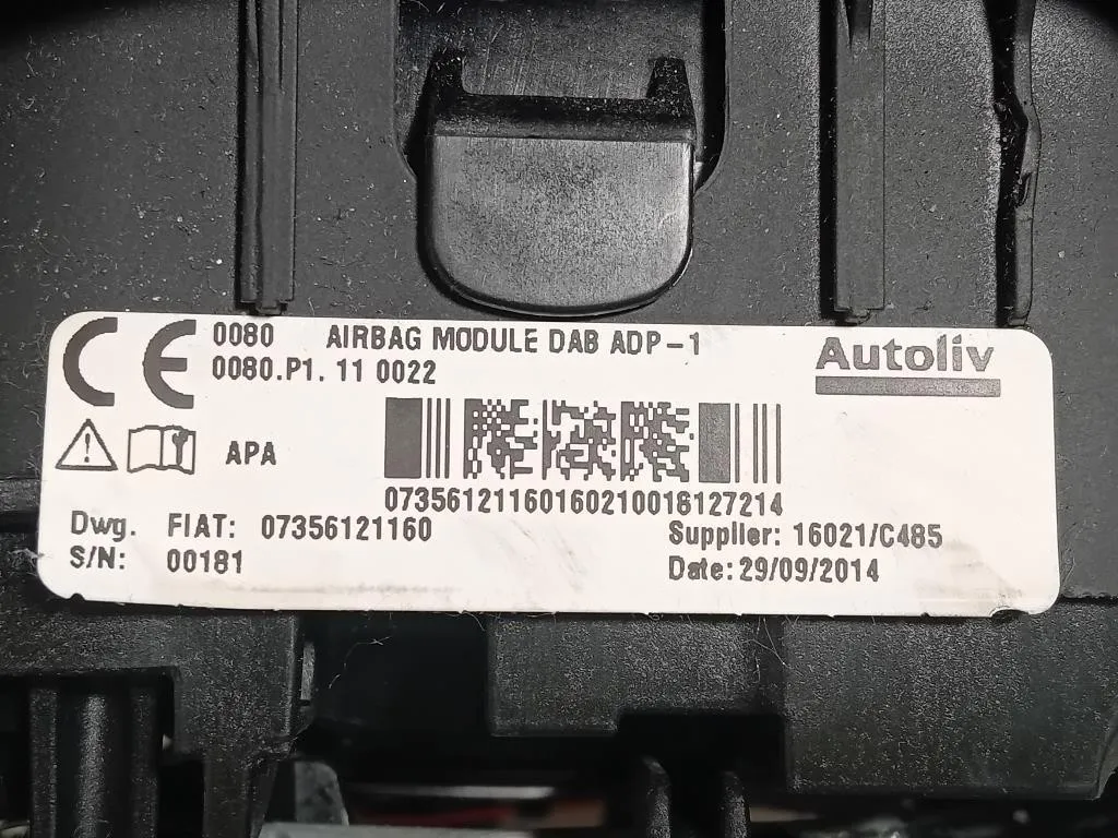 Air-bag Guidatore 735612116 Fiat 500L 2013