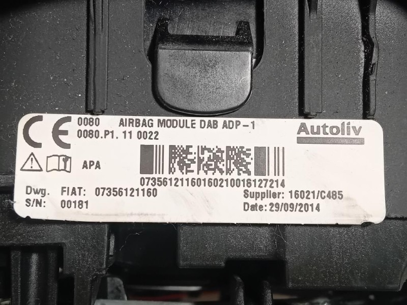 Air-bag Guidatore 735612116 Fiat 500L 2013