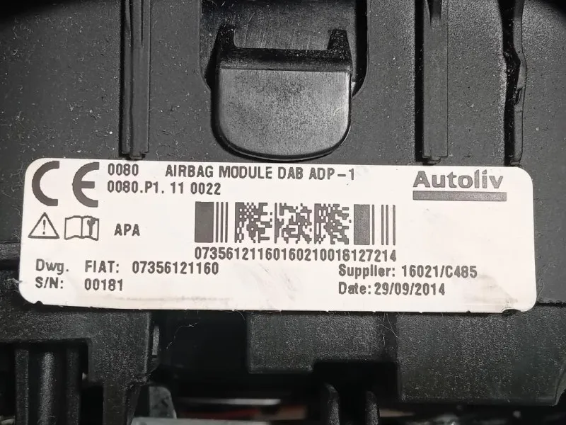 Air-bag Guidatore 735612116 Fiat 500L 2013