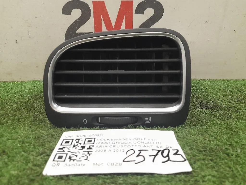 Griglia Condotto ARIA Cruscotto ANT SX 5K0819709D Volkswagen GOLF VI 2009