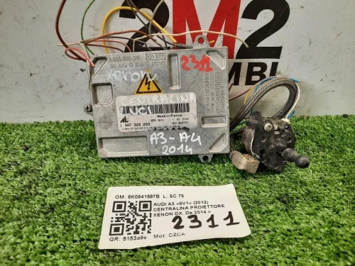 Centralina Proiettore Xenon DX 4D0907476B Audi A3 8V1 2012