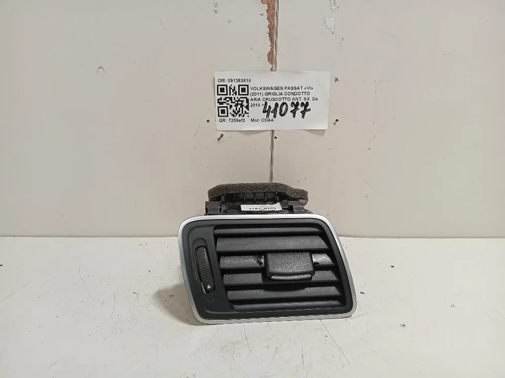 Griglia Condotto ARIA Cruscotto ANT SX 091363810 Volkswagen Passat VI 2011