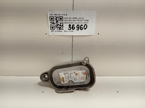 Centralina Proiettore Xenon DX 8R0 941 476 B Audi Q5 8RB 2012
