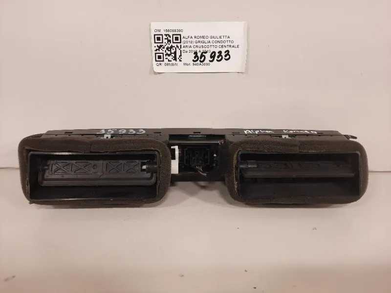 Griglia Condotto ARIA Cruscotto Centrale 1560883810 Alfa Romeo Giulietta 2010