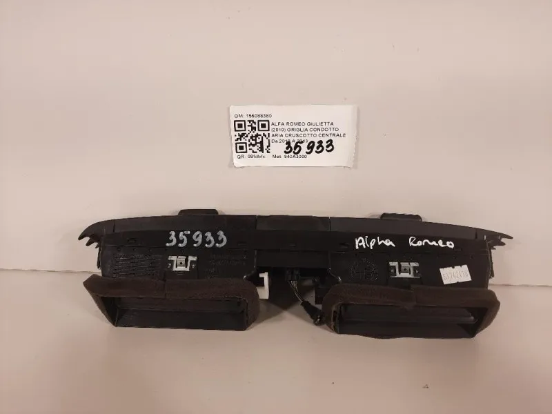 Griglia Condotto ARIA Cruscotto Centrale 1560883810 Alfa Romeo Giulietta 2010