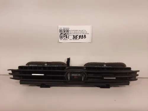 Griglia Condotto ARIA Cruscotto Centrale 1560883810 Alfa Romeo Giulietta 2010