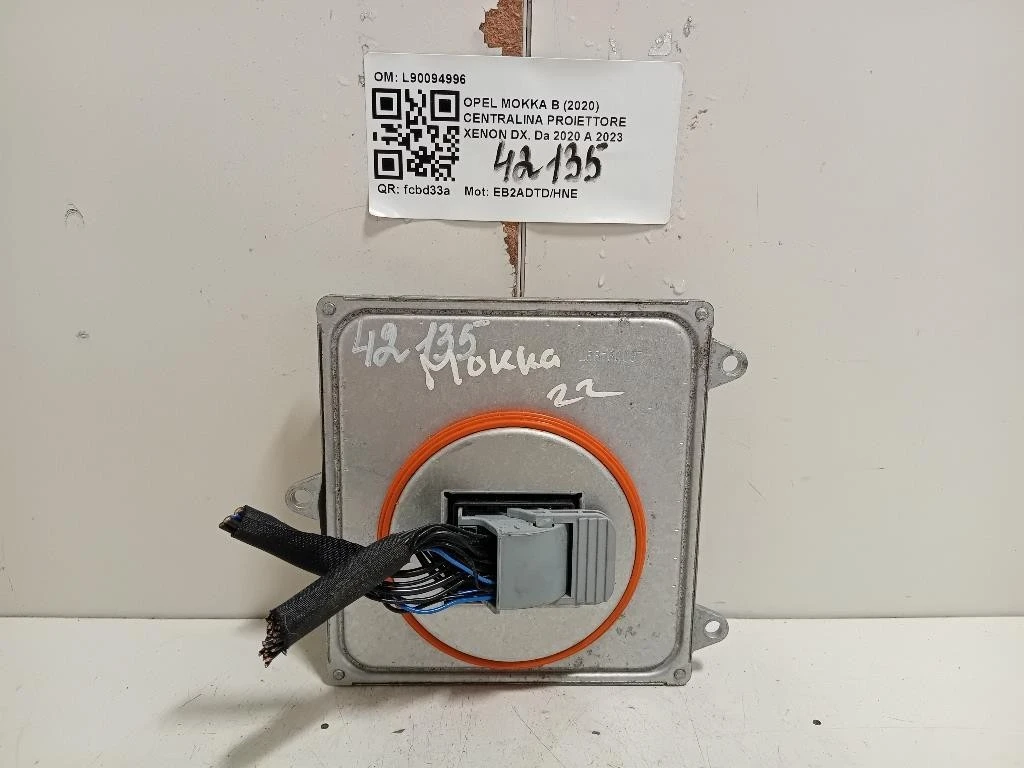 Centralina Proiettore Xenon DX L90094996 Opel Mokka B 2020