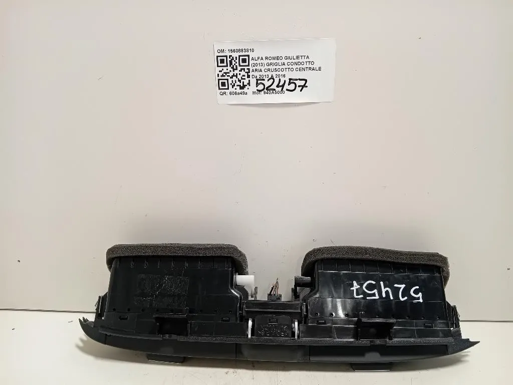 Griglia Condotto ARIA Cruscotto Centrale 1560883810 Alfa Romeo Giulietta 2013