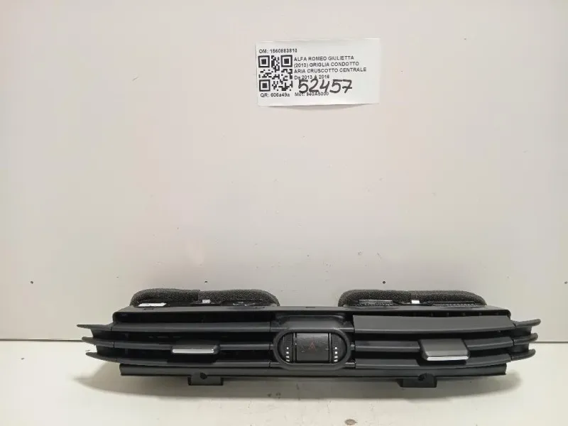 Griglia Condotto ARIA Cruscotto Centrale 1560883810 Alfa Romeo Giulietta 2013