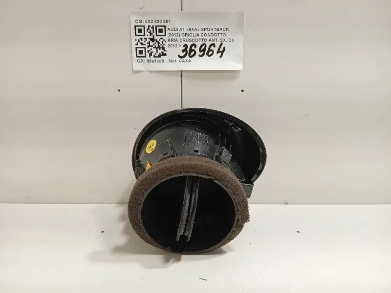 Griglia Condotto ARIA Cruscotto Centrale 8X2820951 Audi A1 8XA Sportback 2012