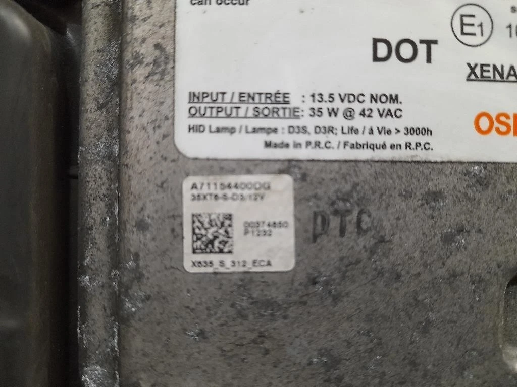 Centralina Proiettore Xenon SX A71154400DG Land Rover Range Rover Evoque I 2011