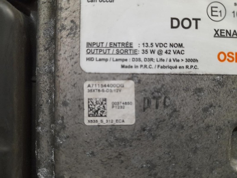 Centralina Proiettore Xenon SX A71154400DG Land Rover Range Rover Evoque I 2011