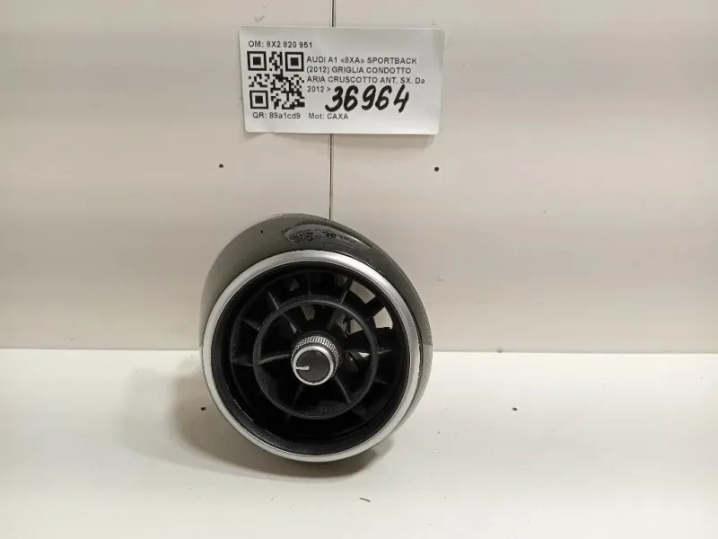 Griglia Condotto ARIA Cruscotto Centrale 8X2820951 Audi A1 8XA Sportback 2012