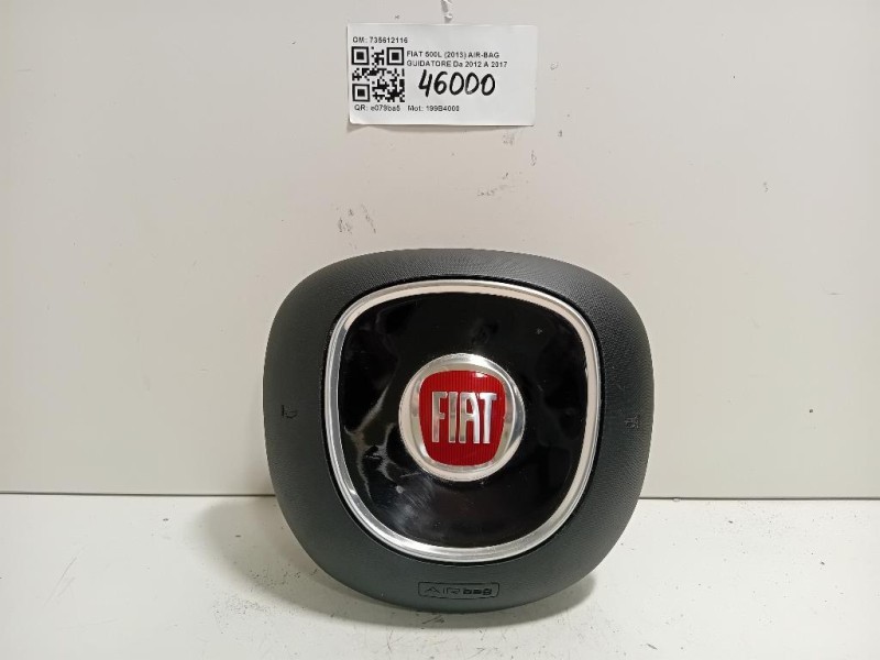 Air-bag Guidatore 735612116 Fiat 500L 2013